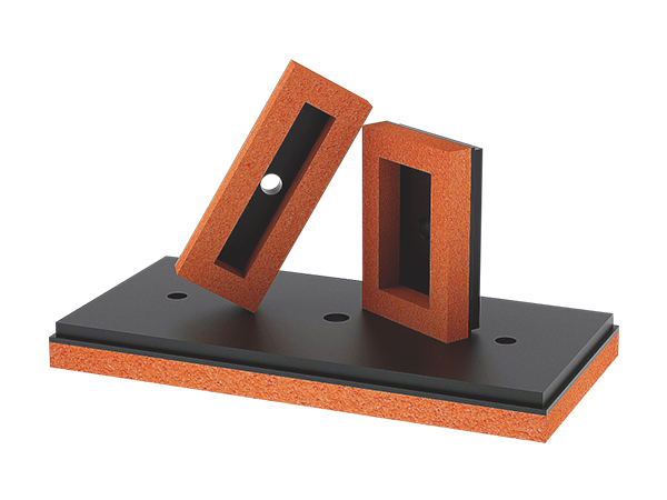 SNP Series Flat Rectangular Foam Rubber Pad